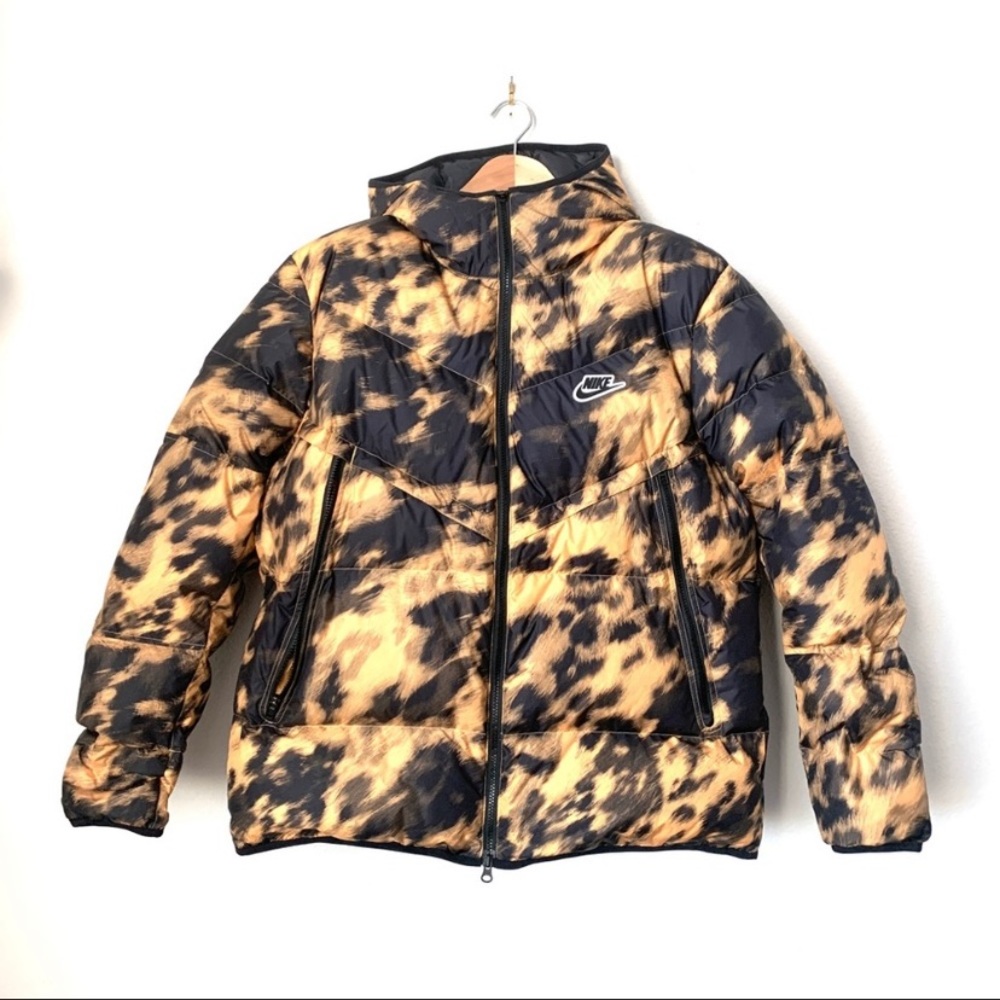 Nike Shield Down Fill Windrunner Puffer Jacket Yellow/Black